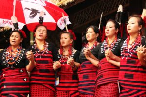 Ao Naga Women traditional attires necklace dress